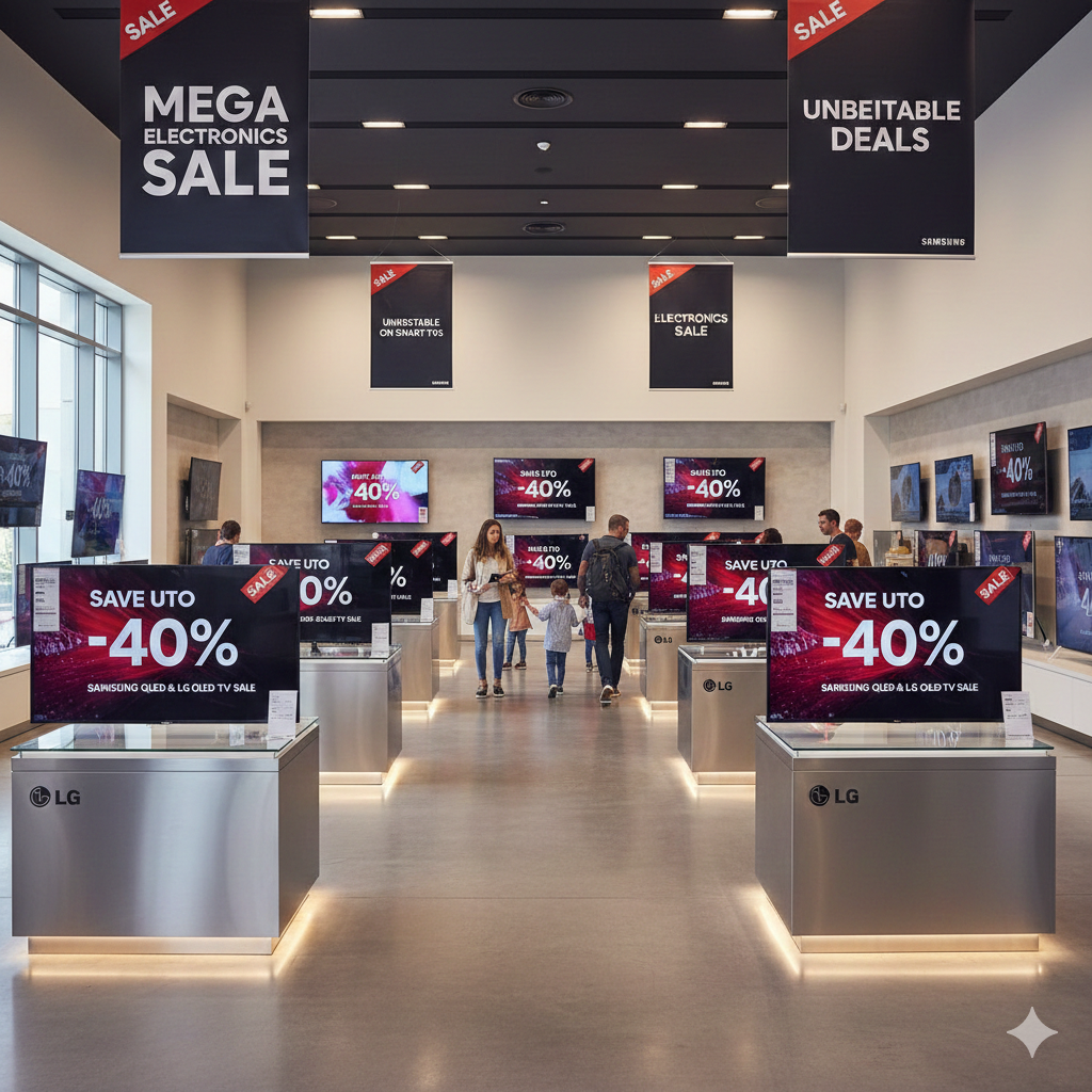 삼성 TV 리퍼 특가 기획전은 40~98인치까지 2025년형 크리스탈 UHD와 98인치 QLED 초대형 모델을 대규모로 입고한 최신 특가 행사입니다.