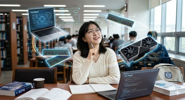 2026년 노트북 RAM 8GB 16GB 차이는 멀티태스킹·브라우저·화상회의 환경에서 크게 벌어지며, 특히 업그레이드가 어려운 온보드 모델은 16GB가 사실상 표준 선택이다.