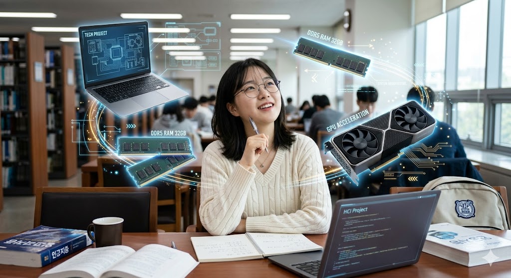 2026년 노트북 RAM 8GB 16GB 차이는 멀티태스킹·브라우저·화상회의 환경에서 크게 벌어지며, 특히 업그레이드가 어려운 온보드 모델은 16GB가 사실상 표준 선택이다.