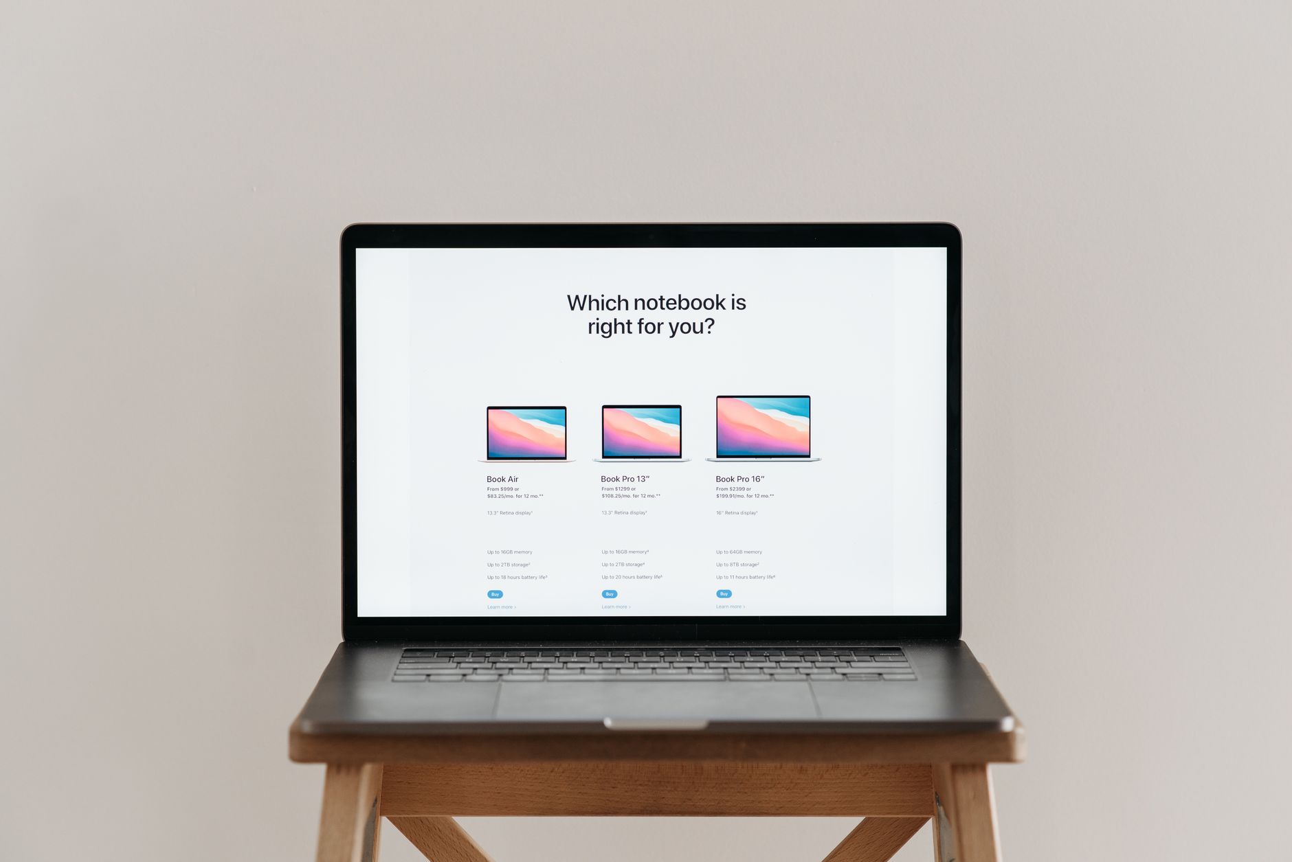 laptop specs comparison