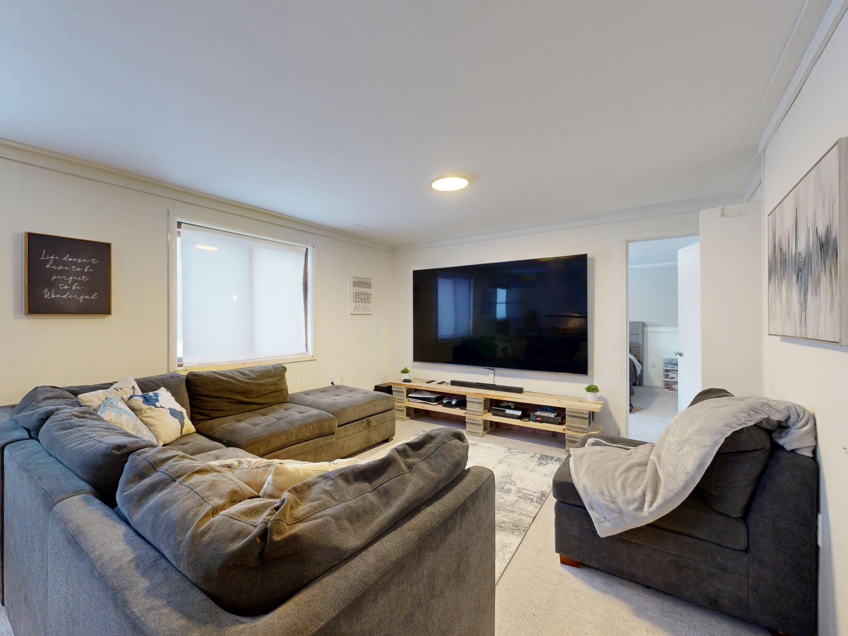 large screen television
