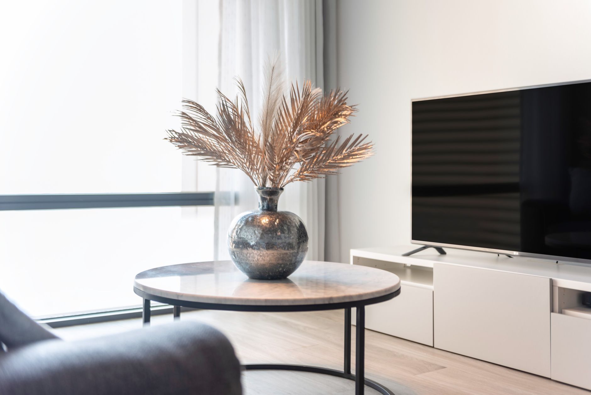 living room TV size guide