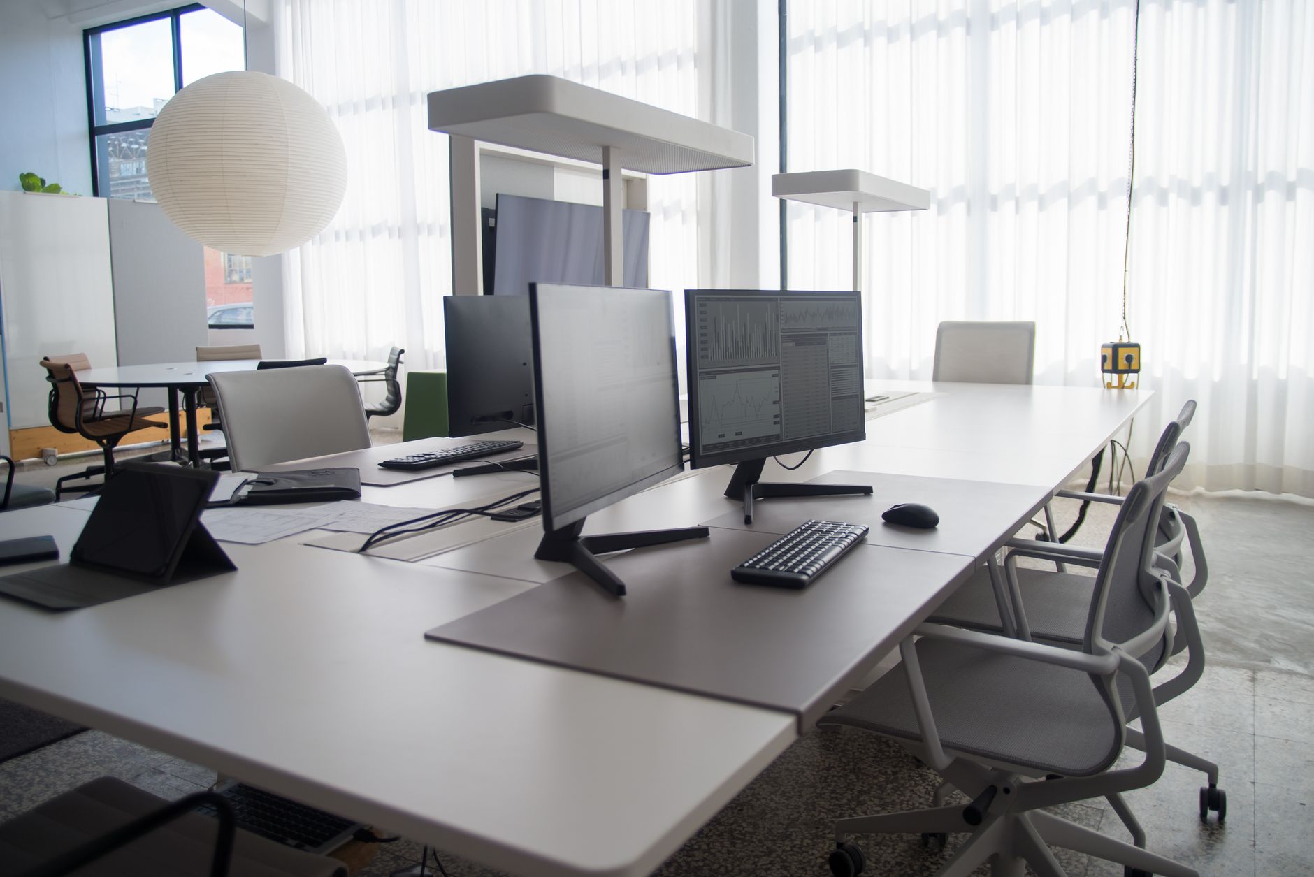 office workstation setup