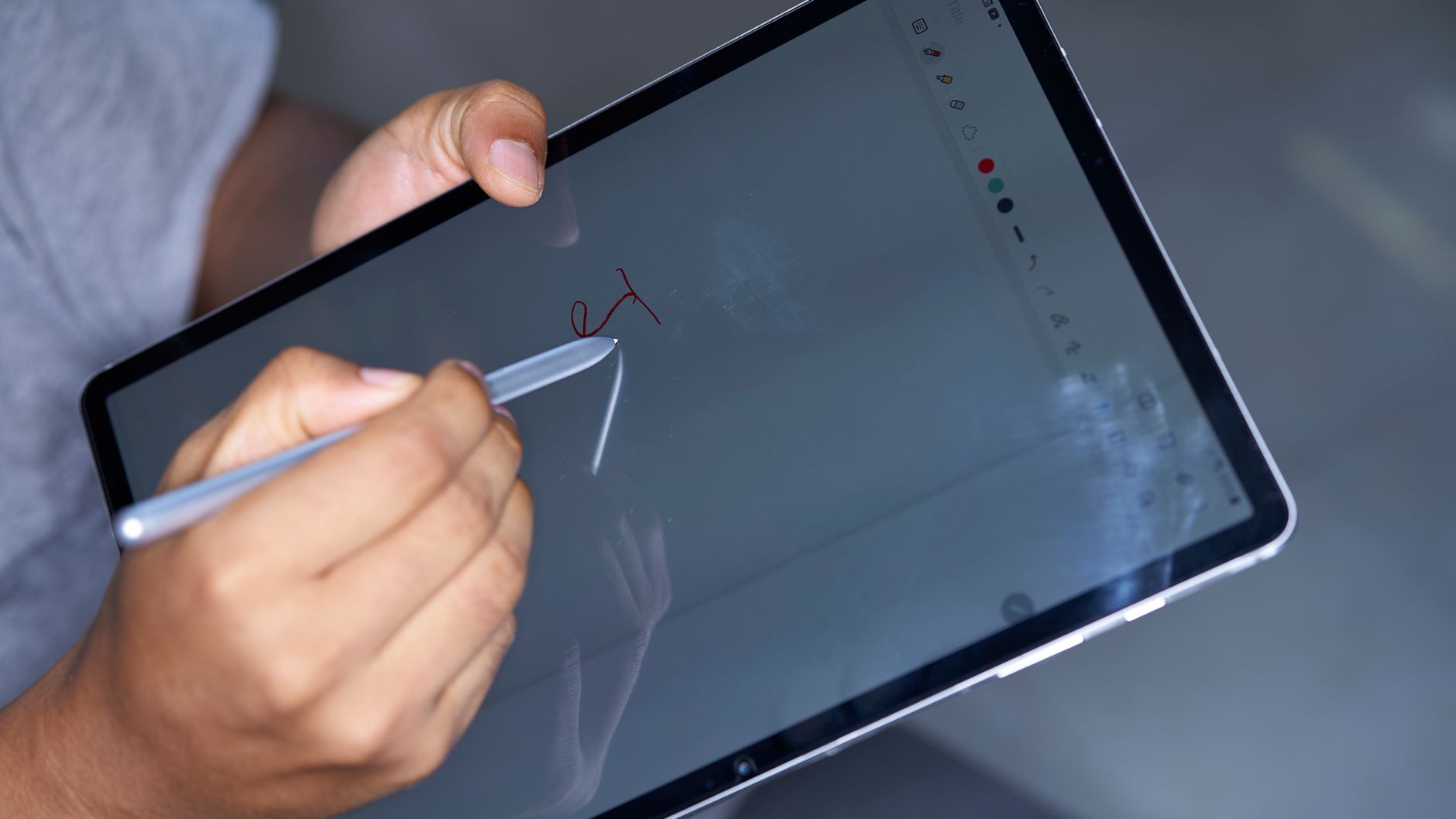 tablet stylus writing