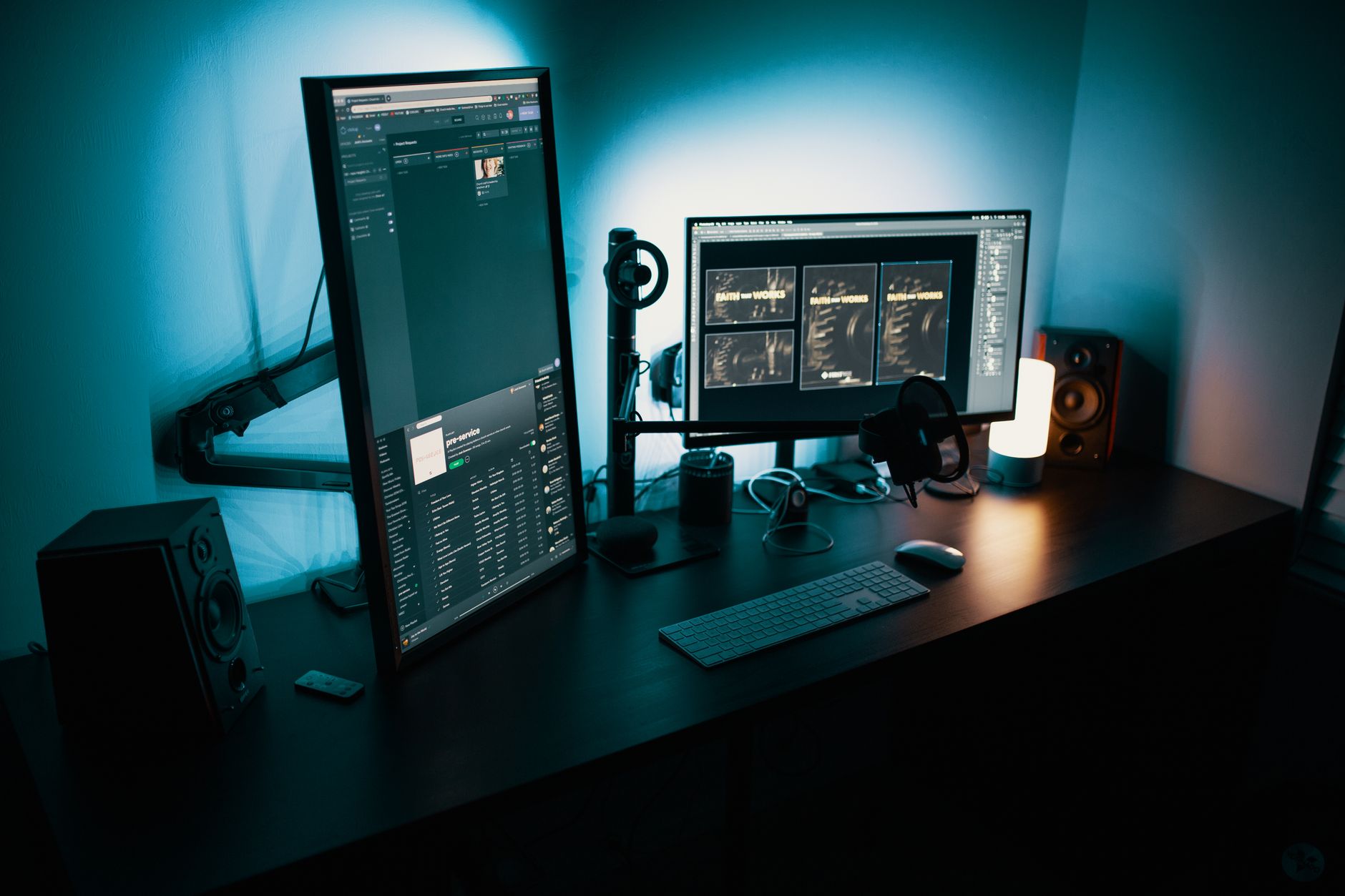 work from home dual screen